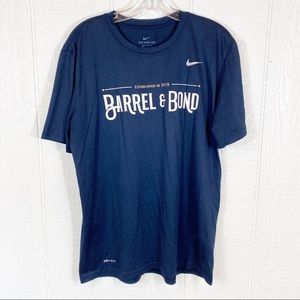Mens Nike Barrel & Bond Whiskey Tee Shirt Large